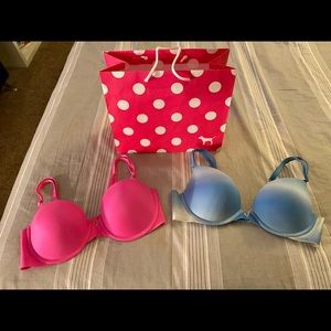 Sold
2 SEXY ILLUSIONS BY VICTORIA'S SECRET PUSH-UP BRAS
